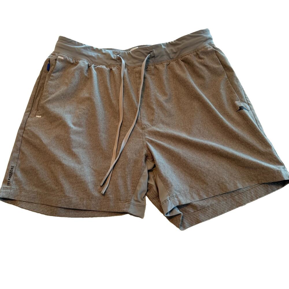 Tommy Bahama IslandZone Shorts Mens M Sage Lined Performance Running Athletic